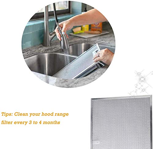BPS1FA36 Range Hood Filter 2 Pack Compatible with Broan NuTone 99010300E (2 Count)