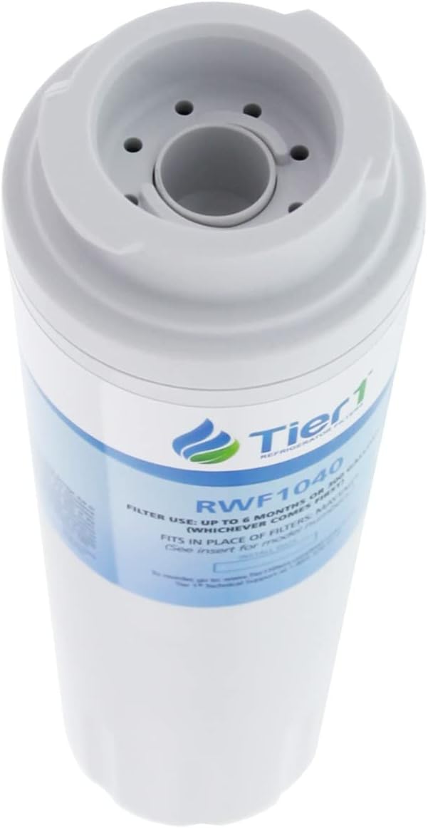 Tier1 UKF8001 Refrigerator Water Filter | Replacement for Whirlpool Filter 4, EveryDrop EDR4RXD1, 4396395, Maytag UKF8001, FMM-2, UKF8001AXX-750, 469006, Fridge Filter