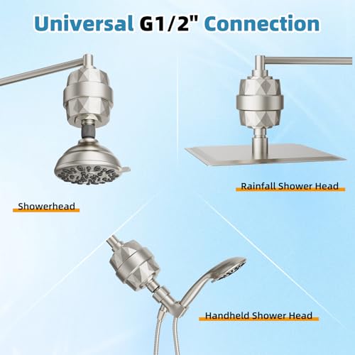 10" Metal Filtered Shower Head with 10