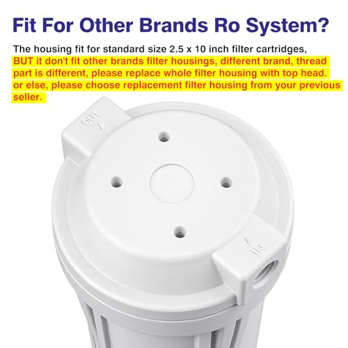 10 Inch Reverse Osmosis Water Filter Housing