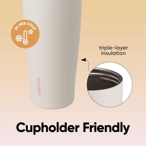 FreeSip Tumbler Insulated Stainless Steel Water Bottle with Built
