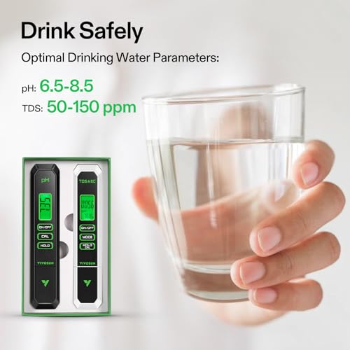 Digital pH Meter TDS EC Meter for Water 0.01 Accuracy Hydroponics