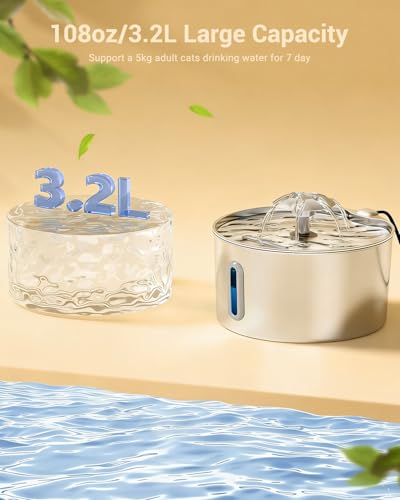 Cat Water Fountain Stainless Steel