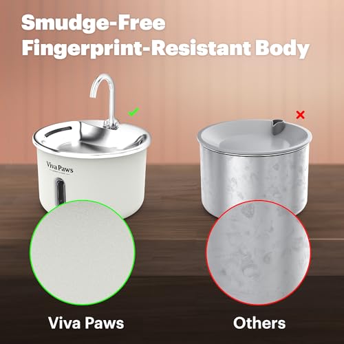 Viva Paws Cat Water Fountain Stainless Steel