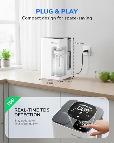 Mate 3 Countertop Reverse Osmosis Water Filter with 2 Auto (2 Count)