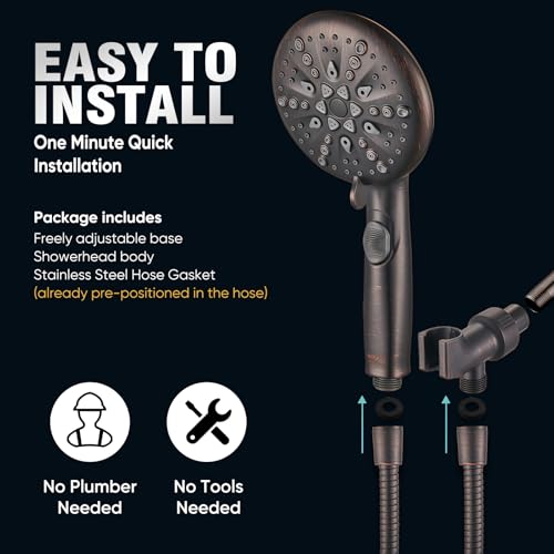 9 Spray Modes Handheld Shower Head