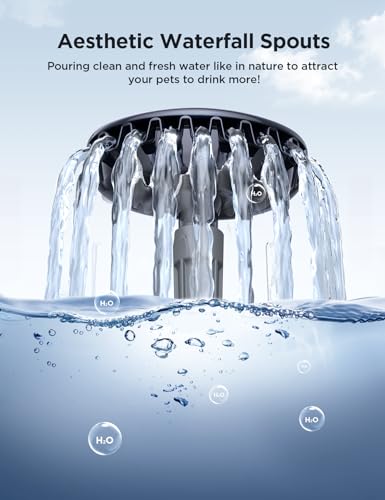 7L 1.8Gal Dog Water Fountain for Large Dog