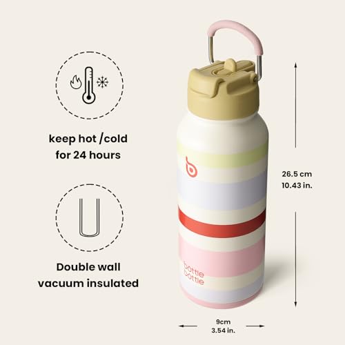 32oz Insulated Water Bottle with Pill Box