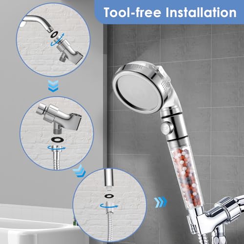 High Pressure Handheld Shower Head with Filter