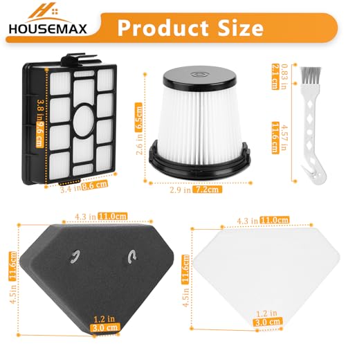 BU3521 HEPA Filter Replacement for Shark Cordless Stick Vacuum (5 Count)