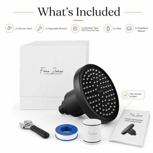 Filtered Shower Head for Hair Thinning & Hard Water