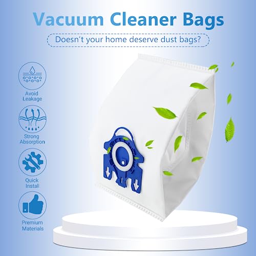 3D Airclean Bags Fit for Miele GN Classic C1 Complete C1 C2 C3 (20 Count)