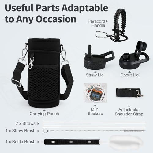 32 oz Insulated Water Bottle with Straw