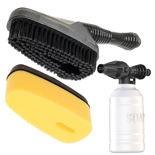 Magnetic Attachment Cleaning Kit for Portable Pressure Washers Includes Foam Sponge Head