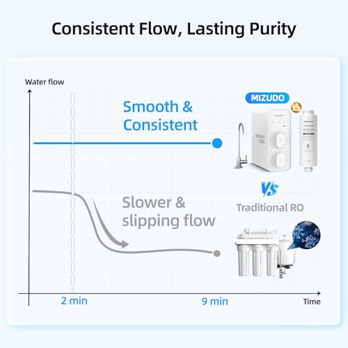 800GPD Tankless Reverse Osmosis Water Filter (331.2 Ounce)