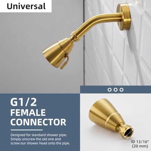 High Flow Shower Head Adjustable