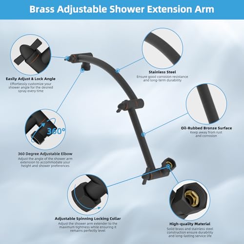 12'' Rain Shower Head with 16'' Extension Arm