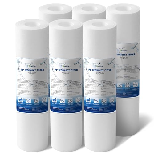 5 Micron 10" x 2.5" Sediment Water Filter Replacement Cartridge (6 Count)