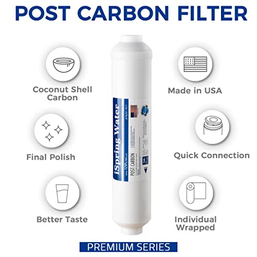 FT15US Inline Post Carbon Replacement Water Filter Cartridge for RO100