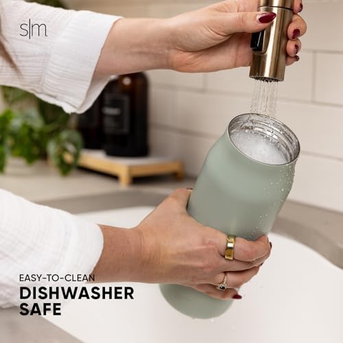 Insulated Water Bottle with Manual Straw