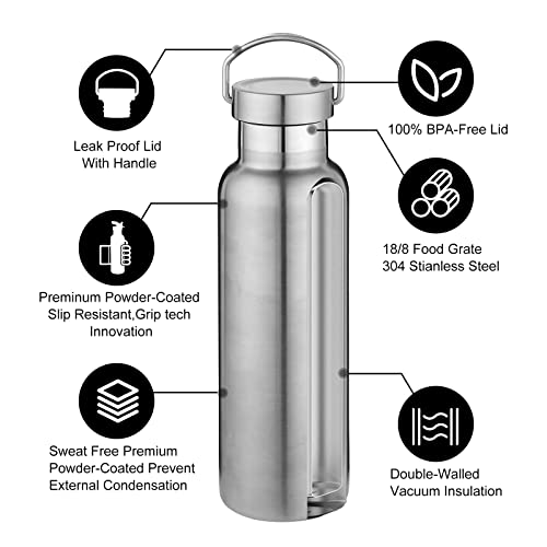20 oz Insulated Water Bottles Bulk 8 Pack (8 Count)