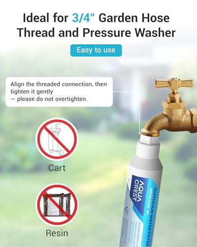 Hard Water Filter for Hose Car Wash (2 Count)