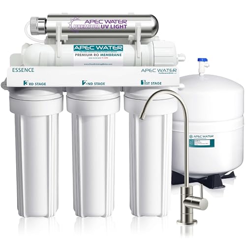 ROES-UV75, 6-Stage Under Sink RO Water Filter System, UV, 75 GPD