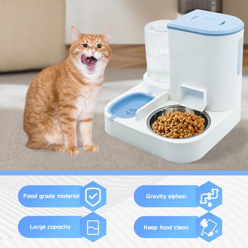 Automatic Cat Food and Water Dispenser Set 2 in 1