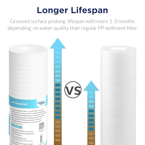 Grooved Sediment Water Filter Cartridge (6 Count)
