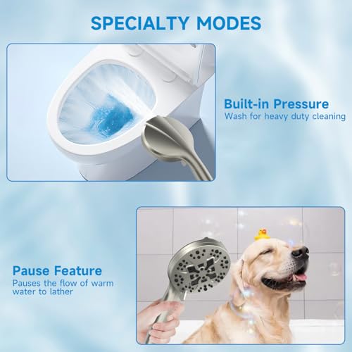 Filtered Shower Head With Handheld Spray Combo for Hard Water