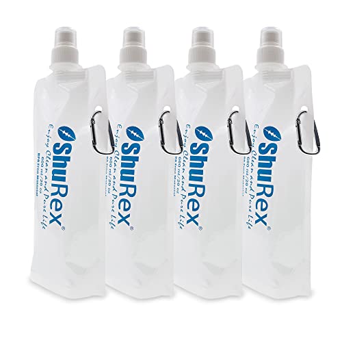 20oz Water Pouch for Sawyer Squeeze Mini Water Filtration System (4 Count)