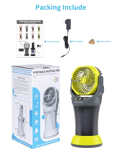 Portable Misting Fan with RGB Ambient Light