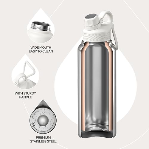 40oz Stainless Steel Insulated Bottle with 2 Leak