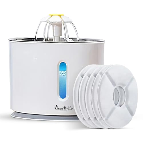 LED Automatic Pet Drinking Fountain Dispenser Bowl 2.4L