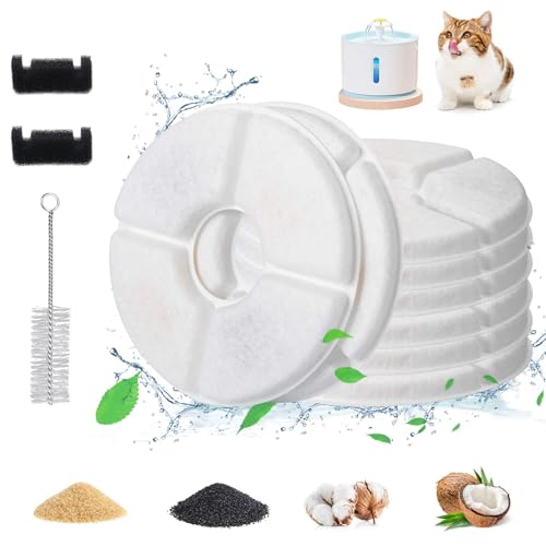 11 Pcs Cat Fountain Filter Replacement (8 Count)