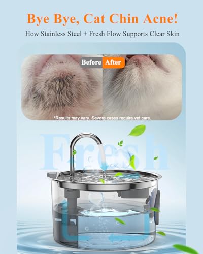 Cat Water Fountain Stainless Steel [3.2L