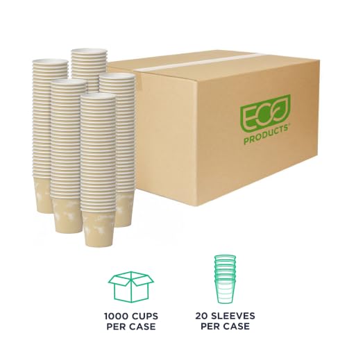 Compostable Disposable World Art 4oz Espresso Coffee Cups (1000 Count)