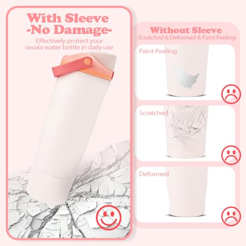 Silicone Boot for Owala 30oz & 40oz FreeSip Sway Bottles & Tumblers