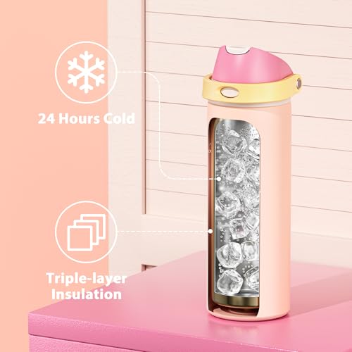 24 oz Insulated Water Bottle for Women