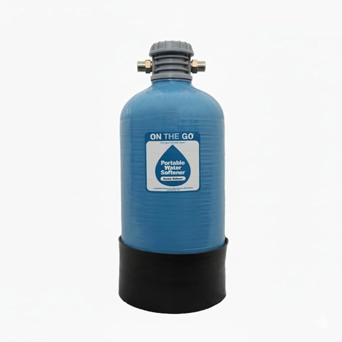 On The Go Shower Set Up Double Standard Water Softener
