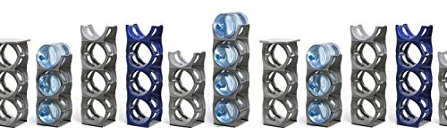 Stackable Water Bottle Storage Rack Best Water Jugs 5 Gallon Organizer. Jug Holder for Kitchen