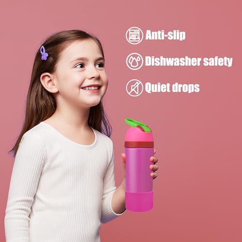 2PCS Protective Boot Compatible with Owala Kids Water Bottle 16 oz &14 oz