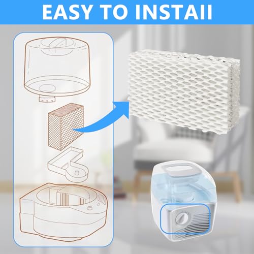 4 Pack Wf813 Eqwf813 Humidifier Filters Compatible with Equate Eq (4 Count)