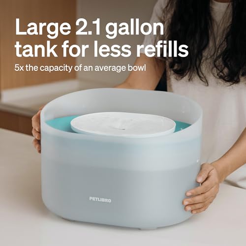 2.1Gal 8L Dog Water Fountain for Large Dog