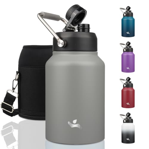 64 oz Insulated Stainless Steel Water Bottle Jug with Handle