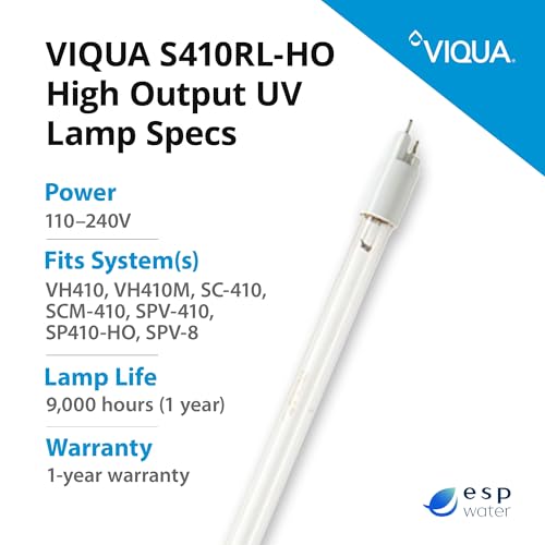 S410RL HO Replacement UV Lamp VH410 System