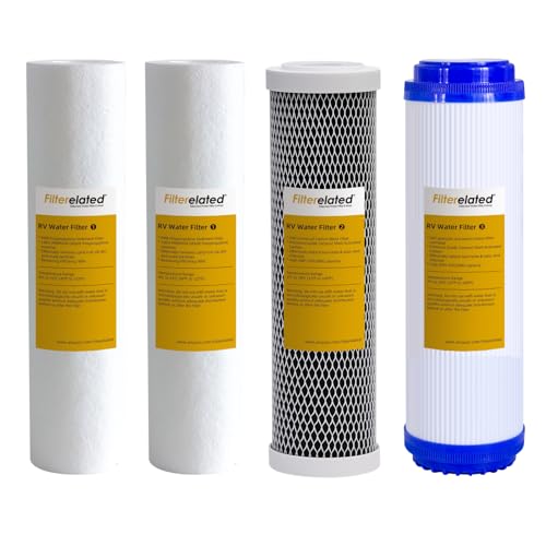 3 Stage RV Water Filter Replacement for Standard 10