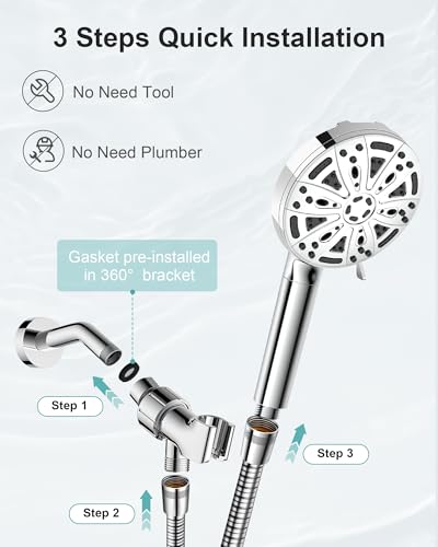 Filtered Shower Head with Handheld (5 Count)