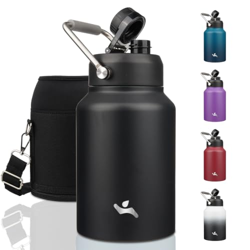 64 oz Insulated Stainless Steel Water Bottle Jug with Handle