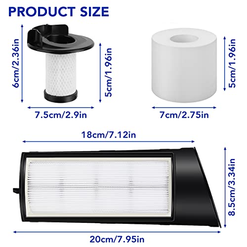Vacuum Filter Replacement for Shark ICZ362H IC160 IC162